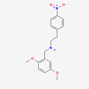molecular formula C17H20N2O4 B5056572 N-[(2,5-dimethoxyphenyl)methyl]-2-(4-nitrophenyl)ethanamine 