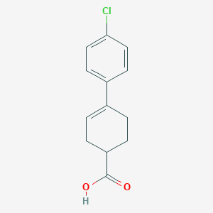 molecular formula C13H13ClO2 B050566 4-(4-Chlorophenyl)-cyclohex-3-enecarboxylic acid CAS No. 165317-79-3