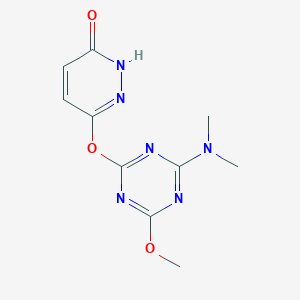 6-{[4-(Dimethylamino)-6-methoxy-1,3,5-triazin-2-yl]oxy}-3-pyridazinol