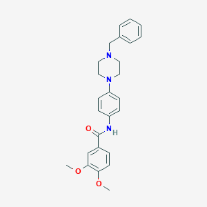 N-[4-(4-benzylpiperazin-1-yl)phenyl]-3,4-dimethoxybenzamide