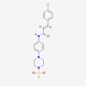 3-(4-chlorophenyl)-N-{4-[4-(methylsulfonyl)-1-piperazinyl]phenyl}acrylamide
