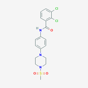 2,3-dichloro-N-{4-[4-(methylsulfonyl)-1-piperazinyl]phenyl}benzamide