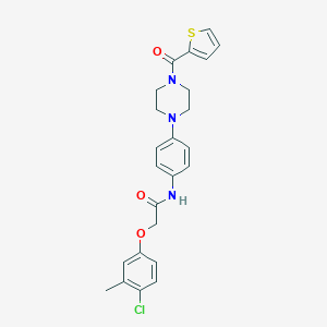 2-(4-chloro-3-methylphenoxy)-N-{4-[4-(2-thienylcarbonyl)-1-piperazinyl]phenyl}acetamide
