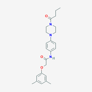 N-[4-(4-butanoylpiperazin-1-yl)phenyl]-2-(3,5-dimethylphenoxy)acetamide