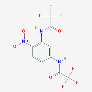 molecular formula C10H5F6N3O4 B5056895 N,N'-(4-nitrobenzene-1,3-diyl)bis(2,2,2-trifluoroacetamide) 
