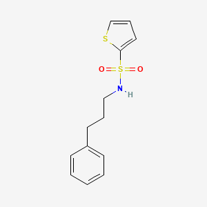 molecular formula C13H15NO2S2 B5056904 N-(3-phenylpropyl)thiophene-2-sulfonamide 