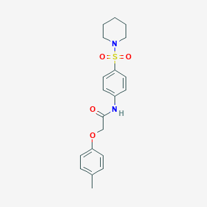 2-(4-methylphenoxy)-N-[4-(1-piperidinylsulfonyl)phenyl]acetamide