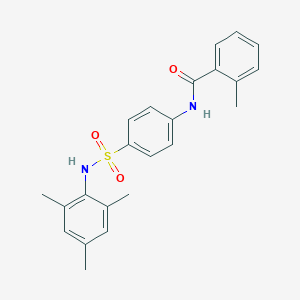 N-{4-[(mesitylamino)sulfonyl]phenyl}-2-methylbenzamide