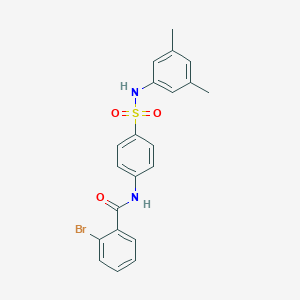 2-bromo-N-{4-[(3,5-dimethylanilino)sulfonyl]phenyl}benzamide