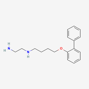 molecular formula C18H24N2O B5057088 N'-[4-(2-phenylphenoxy)butyl]ethane-1,2-diamine 