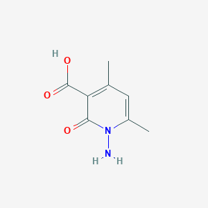 molecular formula C8H10N2O3 B505711 1-Amino-4,6-dimethyl-2-oxo-1,2-dihydro-pyridine-3-carboxylic acid CAS No. 100377-53-5