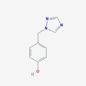 molecular formula C9H9N3O B050572 4-((1H-1,2,4-Triazol-1-yl)methyl)phenol CAS No. 119192-11-9