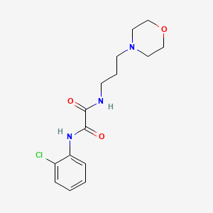 molecular formula C15H20ClN3O3 B5057223 N-(2-chlorophenyl)-N'-[3-(morpholin-4-yl)propyl]ethanediamide 