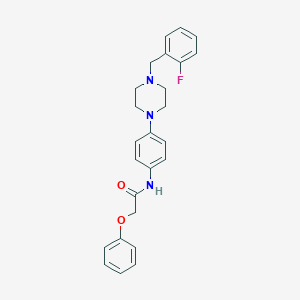 N-{4-[4-(2-fluorobenzyl)-1-piperazinyl]phenyl}-2-phenoxyacetamide
