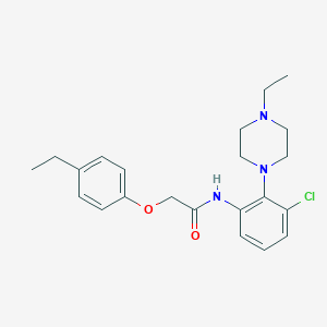 N-[3-chloro-2-(4-ethylpiperazin-1-yl)phenyl]-2-(4-ethylphenoxy)acetamide