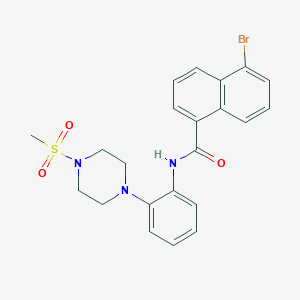 5-bromo-N-{2-[4-(methylsulfonyl)-1-piperazinyl]phenyl}-1-naphthamide