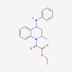 molecular formula C20H22N2O3 B5057638 ethyl [2-methyl-4-(phenylamino)-3,4-dihydroquinolin-1(2H)-yl](oxo)acetate 
