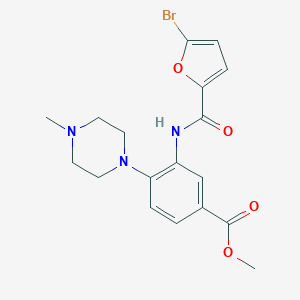 Methyl 3-[(5-bromofuran-2-carbonyl)amino]-4-(4-methylpiperazin-1-yl)benzoate