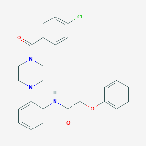 N-{2-[4-(4-chlorobenzoyl)-1-piperazinyl]phenyl}-2-phenoxyacetamide