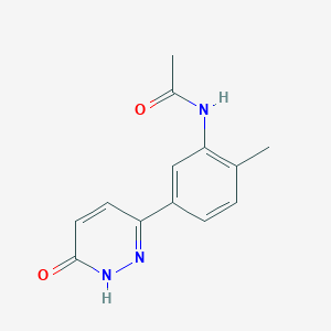 molecular formula C13H13N3O2 B5057699 N-[2-methyl-5-(6-oxo-1,6-dihydropyridazin-3-yl)phenyl]acetamide 