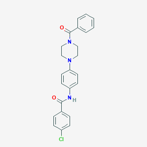 N-[4-(4-benzoyl-1-piperazinyl)phenyl]-4-chlorobenzamide