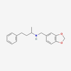 molecular formula C18H21NO2 B5057709 N-(1,3-benzodioxol-5-ylmethyl)-4-phenylbutan-2-amine 