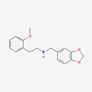 molecular formula C17H19NO3 B5057906 N-(1,3-benzodioxol-5-ylmethyl)-2-(2-methoxyphenyl)ethanamine 