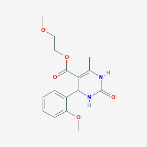 2-methoxyethyl 4-(2-methoxyphenyl)-6-methyl-2-oxo-1,2,3,4-tetrahydro-5-pyrimidinecarboxylate
