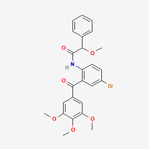 N-[4-bromo-2-(3,4,5-trimethoxybenzoyl)phenyl]-2-methoxy-2-phenylacetamide
