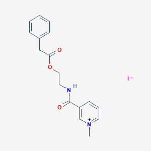 1-methyl-3-[({2-[(phenylacetyl)oxy]ethyl}amino)carbonyl]pyridinium iodide