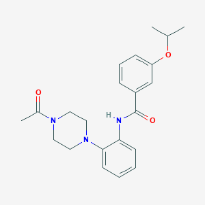 N-[2-(4-acetyl-1-piperazinyl)phenyl]-3-isopropoxybenzamide
