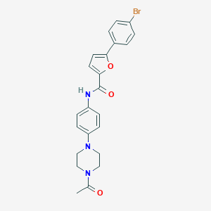 N-[4-(4-acetyl-1-piperazinyl)phenyl]-5-(4-bromophenyl)-2-furamide