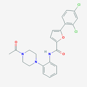 N-[2-(4-acetylpiperazin-1-yl)phenyl]-5-(2,4-dichlorophenyl)furan-2-carboxamide