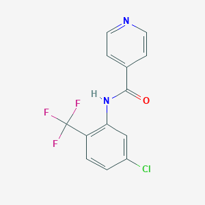 molecular formula C13H8ClF3N2O B505834 N-[5-chloro-2-(trifluoromethyl)phenyl]isonicotinamide 