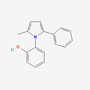 molecular formula C17H15NO B5058419 o-(2-Methyl-5-phenylpyrrol-1-yl)phenol CAS No. 93315-44-7