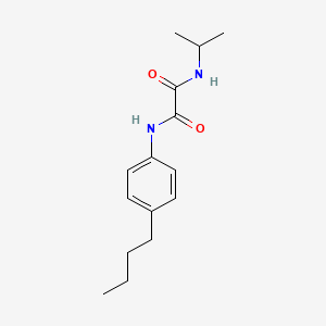 molecular formula C15H22N2O2 B5058422 N-(4-butylphenyl)-N'-propan-2-yloxamide 