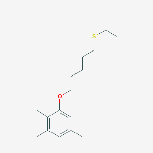 molecular formula C17H28OS B5058438 1,2,5-Trimethyl-3-(5-propan-2-ylsulfanylpentoxy)benzene 