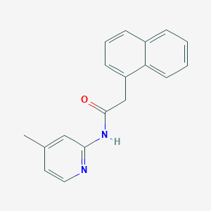 molecular formula C18H16N2O B505849 N-(4-methyl-2-pyridinyl)-2-(1-naphthyl)acetamide CAS No. 925551-07-1