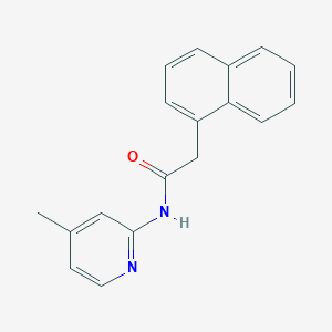 N-(4-methyl-2-pyridinyl)-2-(1-naphthyl)acetamide