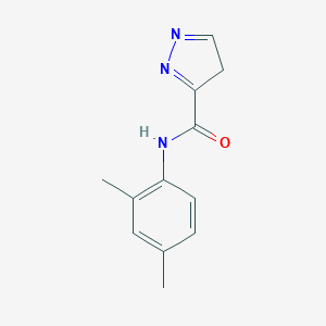 molecular formula C12H13N3O B505850 N-(2,4-dimethylphenyl)-4H-pyrazole-3-carboxamide 