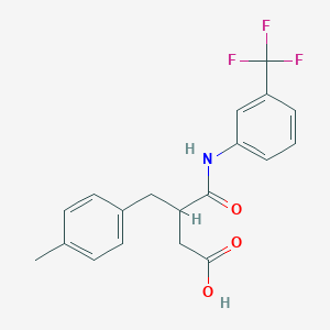 3-(4-Methylbenzyl)-4-oxo-4-[3-(trifluoromethyl)anilino]butanoic acid