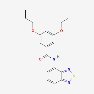 molecular formula C19H21N3O3S B5058545 N-(2,1,3-benzothiadiazol-4-yl)-3,5-dipropoxybenzamide 