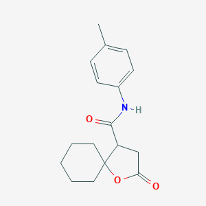 N-(4-methylphenyl)-2-oxo-1-oxaspiro[4.5]decane-4-carboxamide