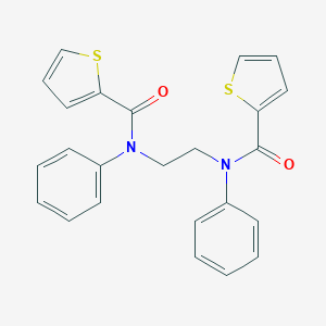 N-phenyl-N-[2-[N-(thiophene-2-carbonyl)anilino]ethyl]thiophene-2-carboxamide