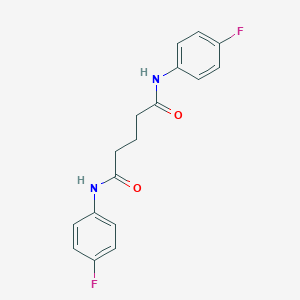 molecular formula C17H16F2N2O2 B505865 N,N'-bis(4-fluorophenyl)pentanediamide 