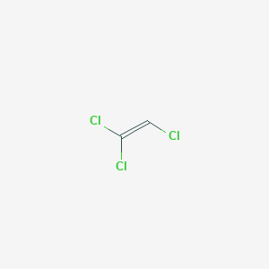 molecular formula C2HCl3<br>ClCH=CCl2<br>C2HCl3 B050587 Trichloroethylene CAS No. 123919-09-5