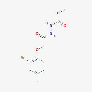 Methyl 2-[(2-bromo-4-methylphenoxy)acetyl]hydrazinecarboxylate