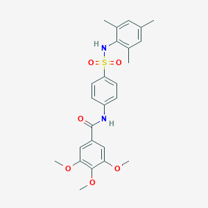 N-{4-[(mesitylamino)sulfonyl]phenyl}-3,4,5-trimethoxybenzamide