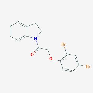 2-(2,4-Dibromophenoxy)-1-indolinylethan-1-one