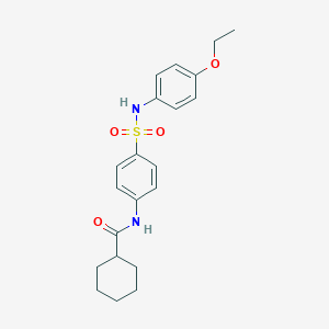 N-{4-[(4-ethoxyanilino)sulfonyl]phenyl}cyclohexanecarboxamide